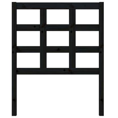 vidaXL Tête de lit Noir 80,5x4x100 cm Bois de pin massif