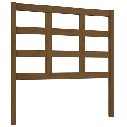 vidaXL Tête de lit marron miel 95,5x4x100 cm Bois de pin massif