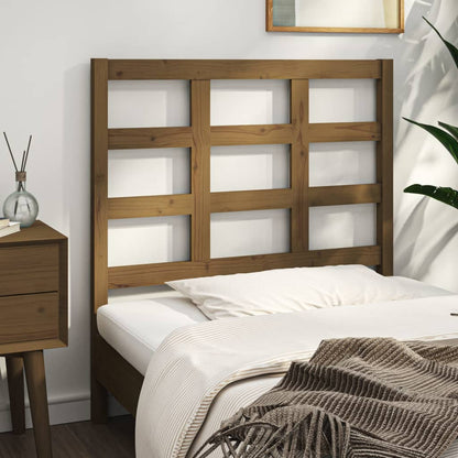 vidaXL Tête de lit marron miel 95,5x4x100 cm Bois de pin massif