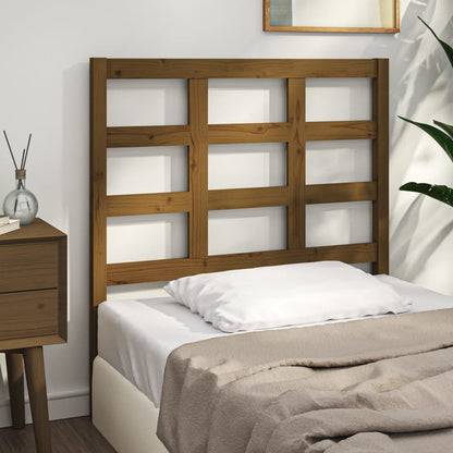 vidaXL Tête de lit marron miel 95,5x4x100 cm Bois de pin massif