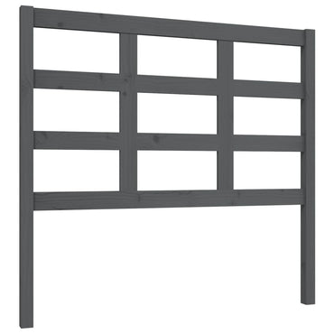 vidaXL Bett-Kopfteil Grau 105,5x4x100 cm Massivholz Kiefer