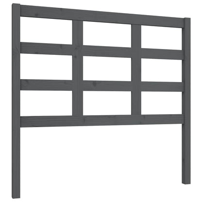 vidaXL Bett-Kopfteil Grau 105,5x4x100 cm Massivholz Kiefer