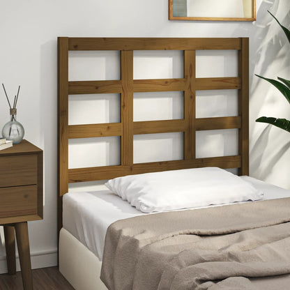 vidaXL Bett-Kopfteil Honigbraun 105,5x4x100 cm Massivholz Kiefer