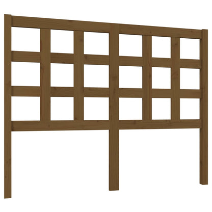 vidaXL Tête de lit Bois de pin massif marron miel 125,5x4x100 cm