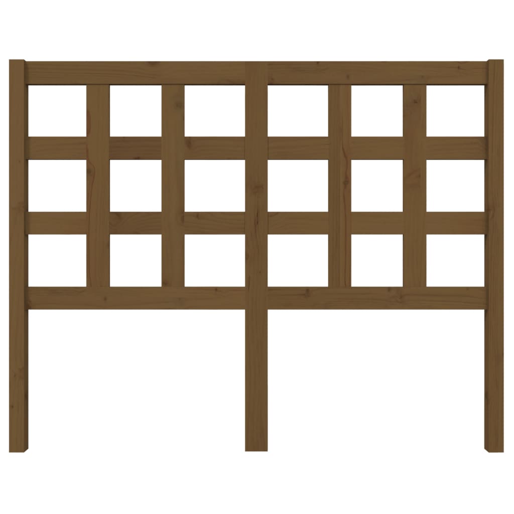 vidaXL Tête de lit Bois de pin massif marron miel 125,5x4x100 cm