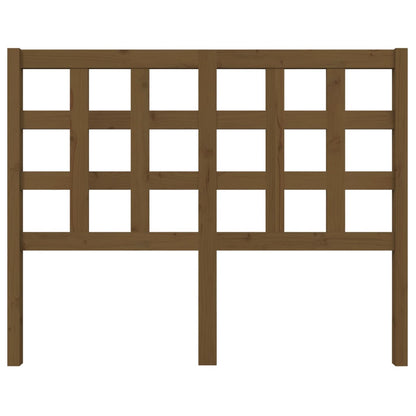 vidaXL Tête de lit Bois de pin massif marron miel 125,5x4x100 cm