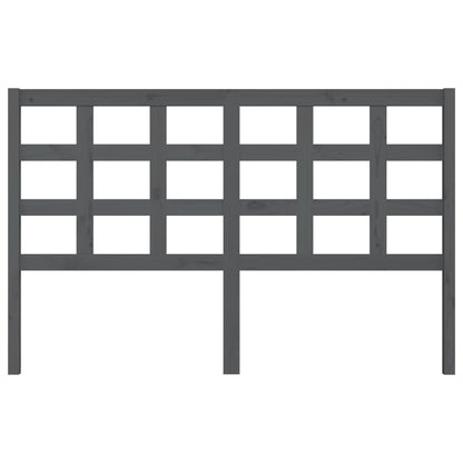 vidaXL Tête de lit gris 156x4x100 cm Bois de pin massif