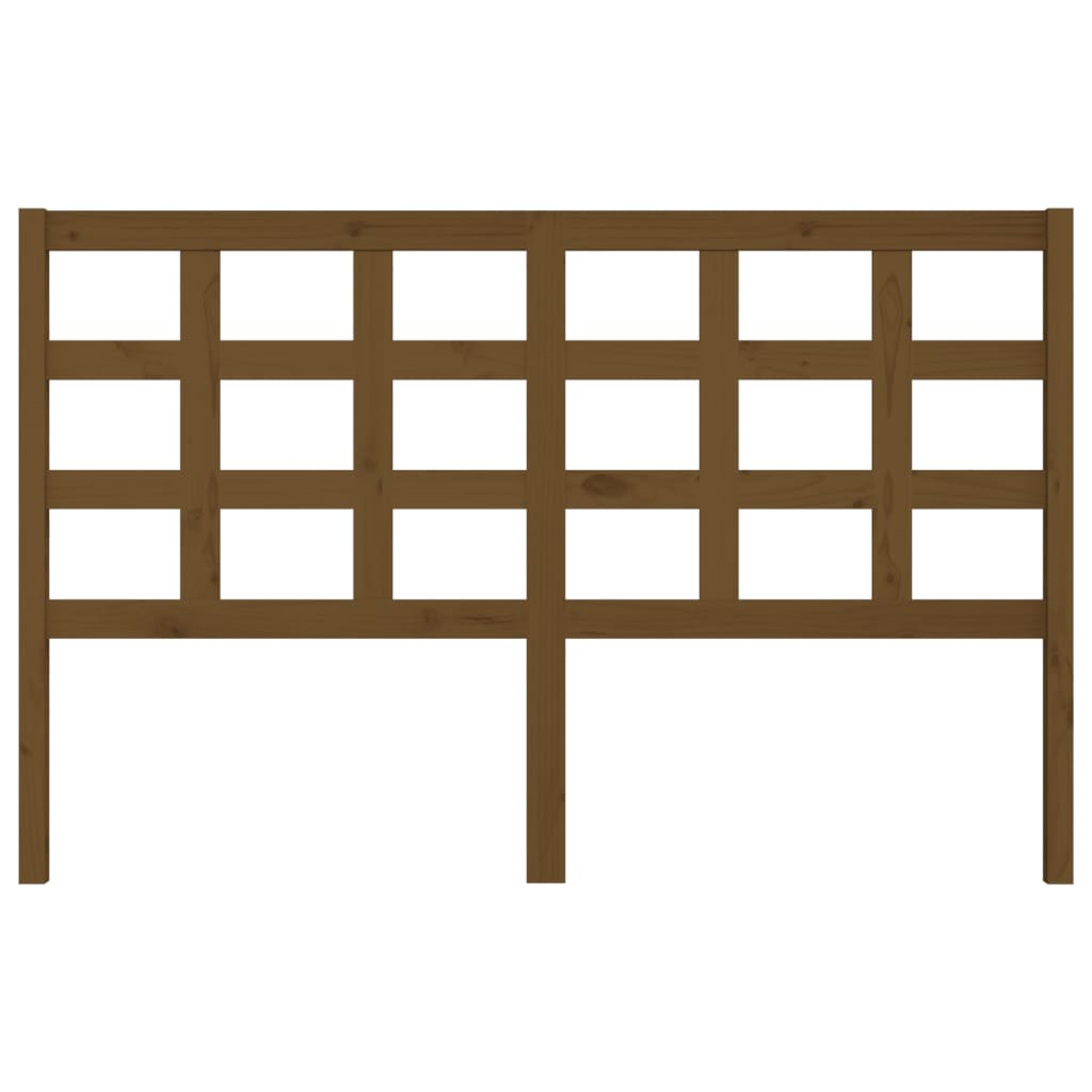 vidaXL Tête de lit Marron Miel 156x4x100 cm Bois de pin massif