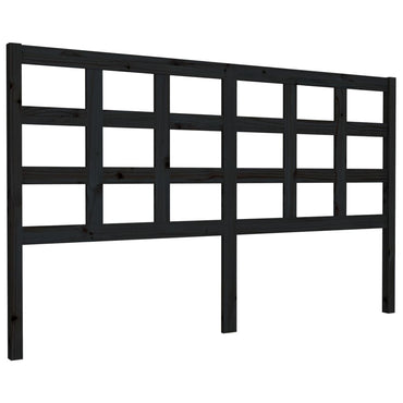 vidaXL Tête de lit Noir 165,5x4x100 cm Bois de pin massif