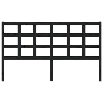 vidaXL Tête de lit Noir 165,5x4x100 cm Bois de pin massif