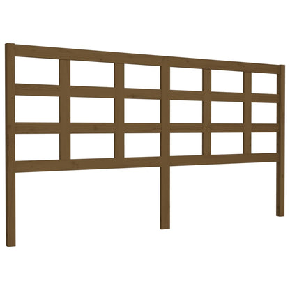 vidaXL Tête de lit Bois de pin massif Marron miel 185,5x4x100 cm