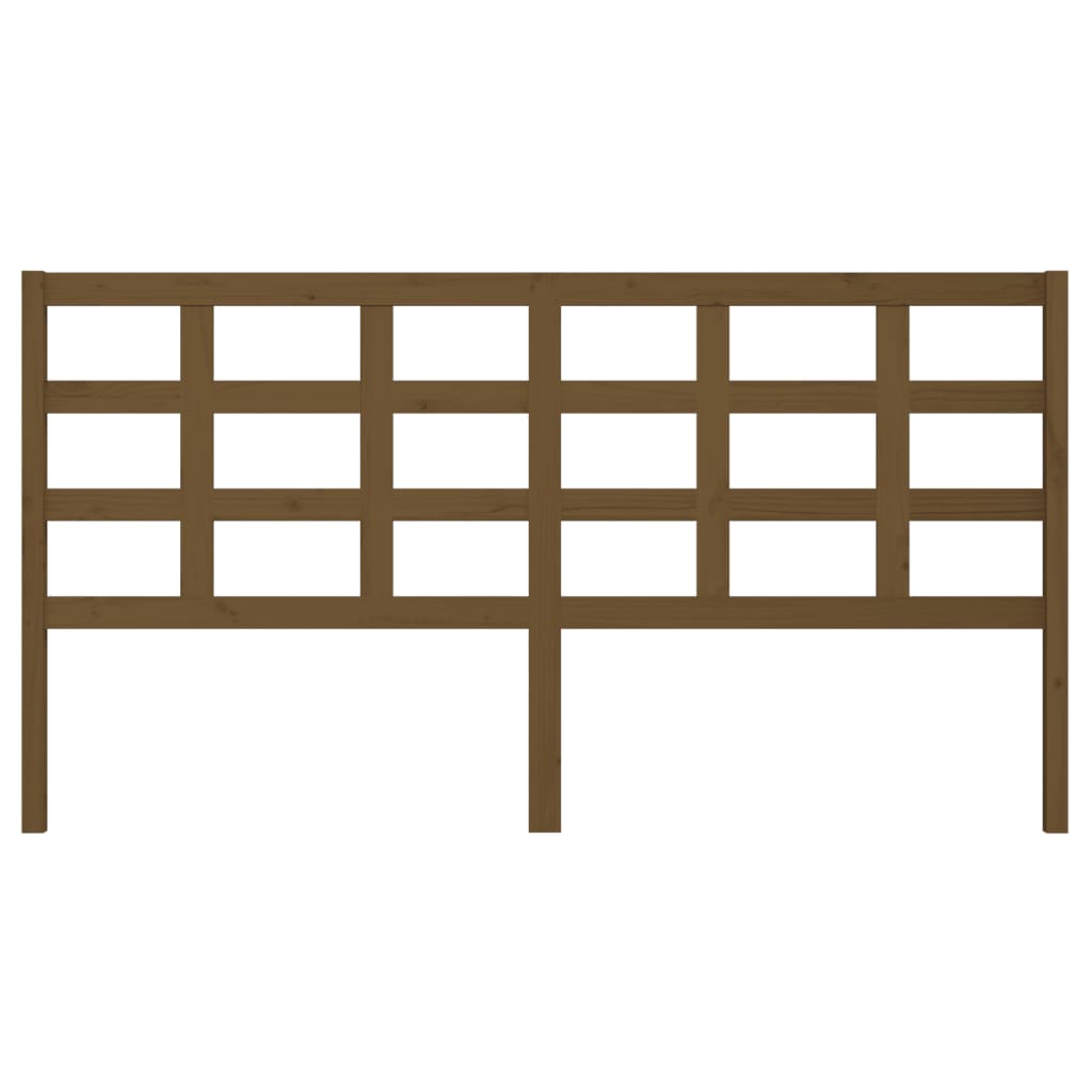 vidaXL Tête de lit Bois de pin massif Marron miel 185,5x4x100 cm