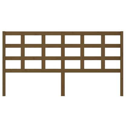 vidaXL Tête de lit Bois de pin massif Marron miel 185,5x4x100 cm