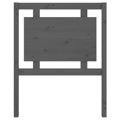 vidaXL Tête de lit Gris 80,5x4x100 cm Bois de pin massif
