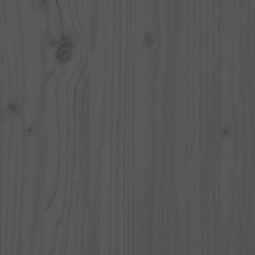 vidaXL Tête de lit Gris 80,5x4x100 cm Bois de pin massif