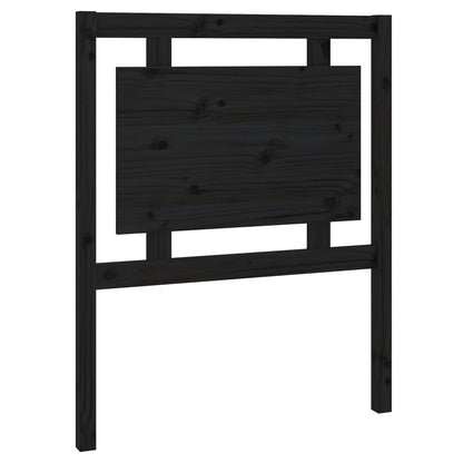 vidaXL Tête de lit Noir 80,5x4x100 cm Bois de pin massif