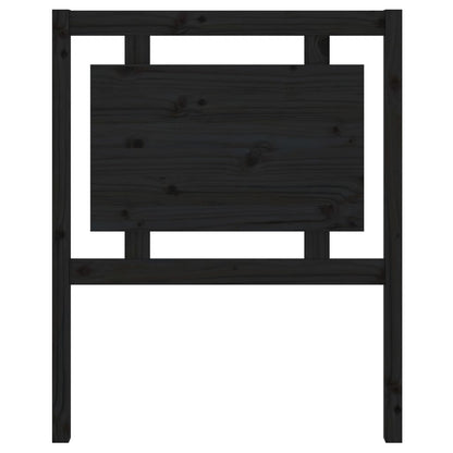 vidaXL Tête de lit Noir 80,5x4x100 cm Bois de pin massif