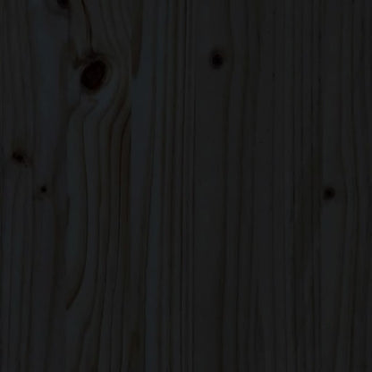 vidaXL Tête de lit Noir 80,5x4x100 cm Bois de pin massif