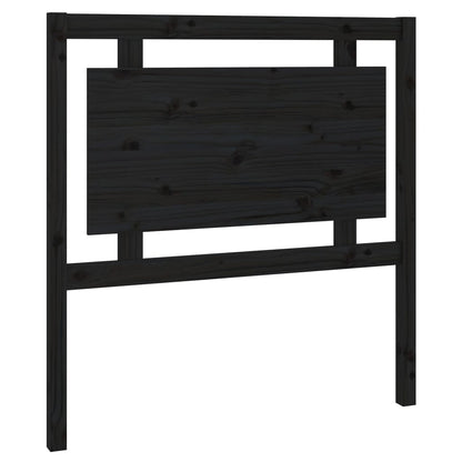 vidaXL Kopfteil Schwarz 95,5x4x100 cm Massivholz Kiefer