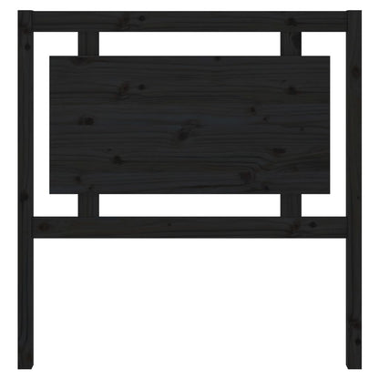 vidaXL Kopfteil Schwarz 95,5x4x100 cm Massivholz Kiefer