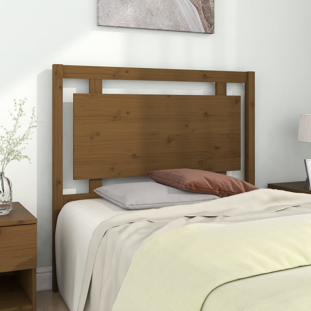 vidaXL Kopfteil Honigbraun 105,5x4x100 cm Massivholz Kiefer