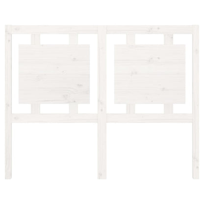 vidaXL Kopfteil Weiß 125,5x4x100 cm Massivholz Kiefer