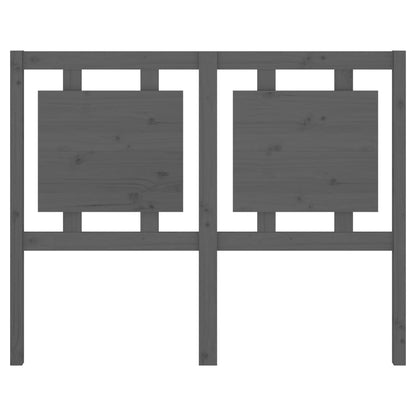 vidaXL Kopfteil Grau 125,5x4x100 cm Massivholz Kiefer