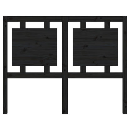 vidaXL Kopfteil Schwarz 125,5x4x100 cm Massivholz Kiefer