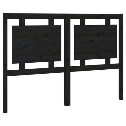 vidaXL Kopfteil Schwarz 140,5x4x100 cm Massivholz Kiefer