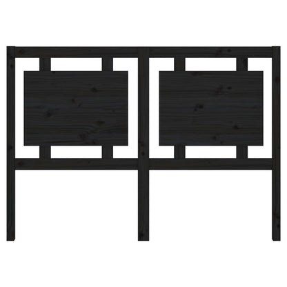 vidaXL Kopfteil Schwarz 140,5x4x100 cm Massivholz Kiefer