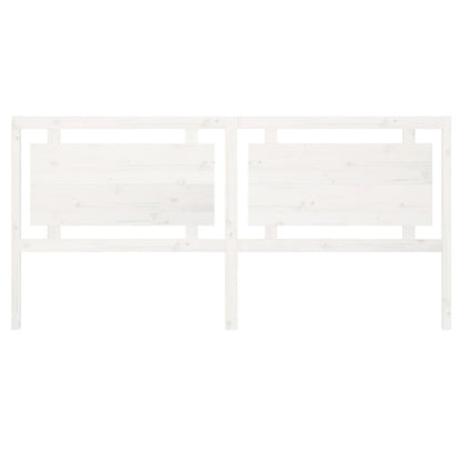 vidaXL Kopfteil Weiß 205,5x4x100 cm Massivholz Kiefer