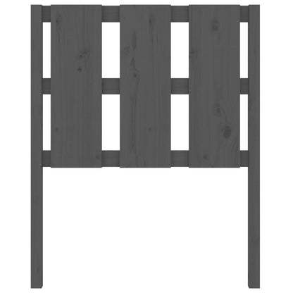 vidaXL Tête de lit Gris 80,5x4x100 cm Bois de pin massif