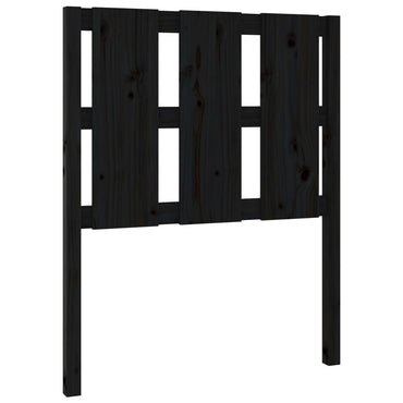 vidaXL Tête de lit Noir 80,5x4x100 cm Bois de pin massif