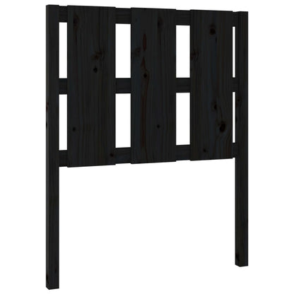 vidaXL Tête de lit Noir 80,5x4x100 cm Bois de pin massif