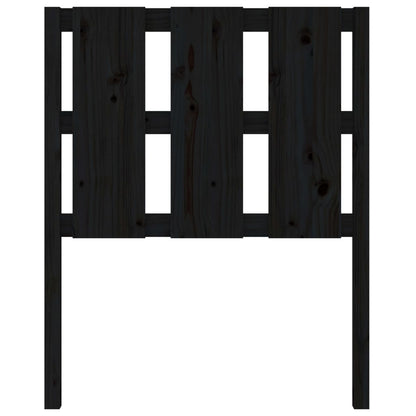 vidaXL Tête de lit Noir 80,5x4x100 cm Bois de pin massif
