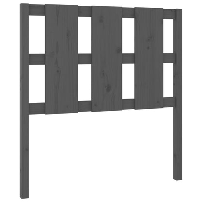 vidaXL Bett-Kopfteil Grau 105,5x4x100 cm Massivholz Kiefer