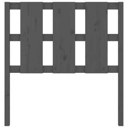 vidaXL Bett-Kopfteil Grau 105,5x4x100 cm Massivholz Kiefer