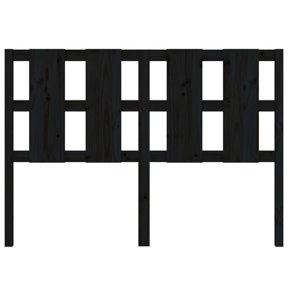 vidaXL Kopfteil Schwarz 125,5x4x100 cm Massivholz Kiefer