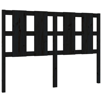 vidaXL Kopfteil Schwarz 140,5x4x100 cm Massivholz Kiefer