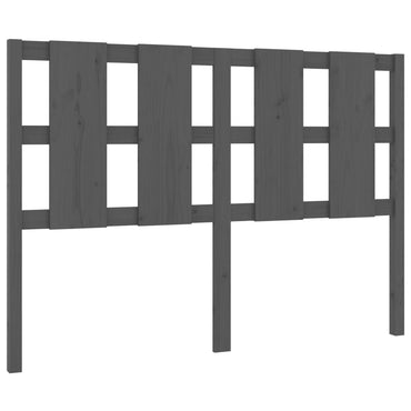 vidaXL Kopfteil Grau 145,5x4x100 cm Massivholz Kiefer