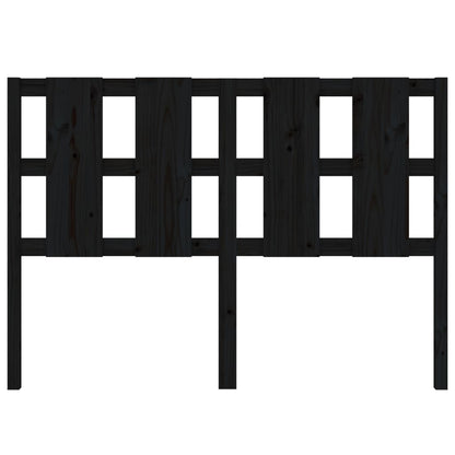 vidaXL Kopfteil Schwarz 145,5x4x100 cm Massivholz Kiefer