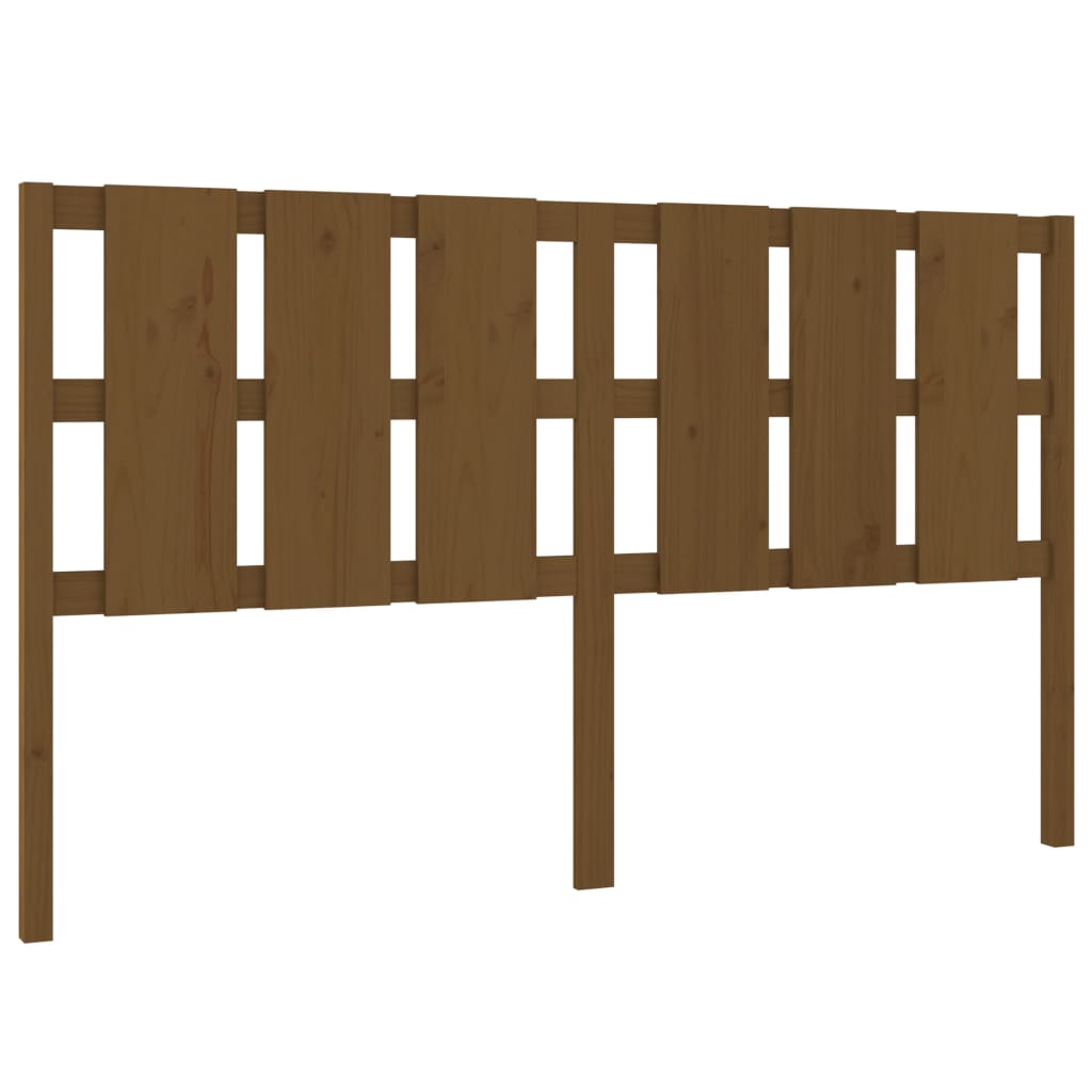 vidaXL Bett-Kopfteil Honigbraun 185,5x4x100 cm Massivholz Kiefer