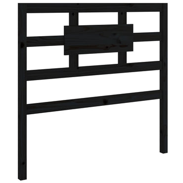 vidaXL Kopfteil Schwarz 80,5x4x100 cm Massivholz Kiefer