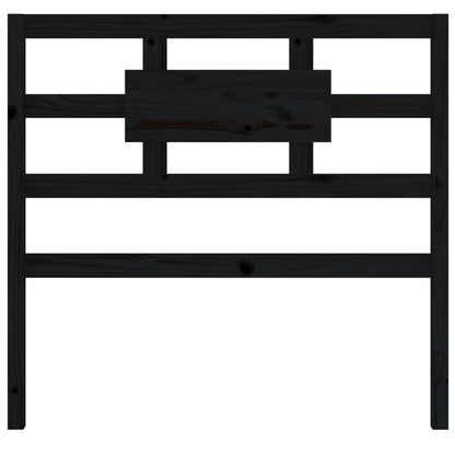 vidaXL Kopfteil Schwarz 80,5x4x100 cm Massivholz Kiefer