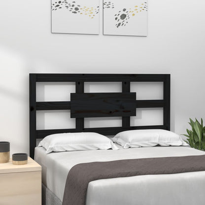 vidaXL Kopfteil Schwarz 80,5x4x100 cm Massivholz Kiefer