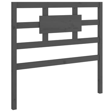 vidaXL Bett-Kopfteil Grau 105,5x4x100 cm Massivholz Kiefer