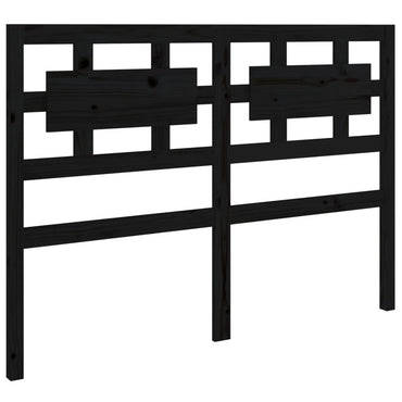 vidaXL Kopfteil Schwarz 140,5x4x100 cm Massivholz Kiefer