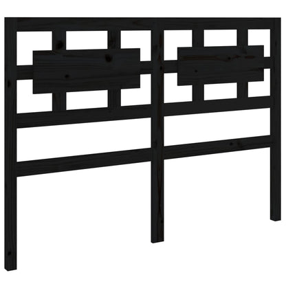 vidaXL Kopfteil Schwarz 140,5x4x100 cm Massivholz Kiefer