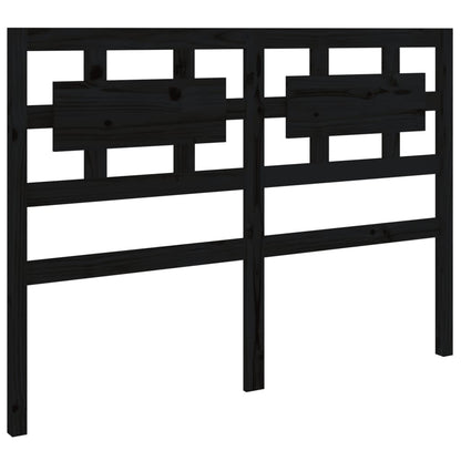 vidaXL Bett-Kopfteil Schwarz 205,5x4x100 cm Massivholz Kiefer