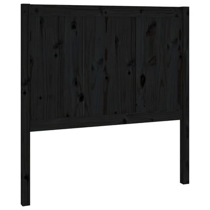 vidaXL Kopfteil Schwarz 95,5x4x100 cm Massivholz Kiefer